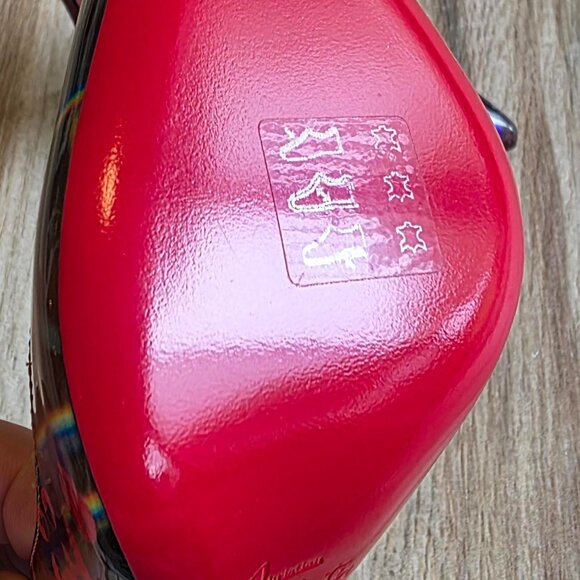 Christian Louboutin Hot Chick 100 DiscoLaser Multi Color Pumps Eur. 36.5 - Picture 12 of 12